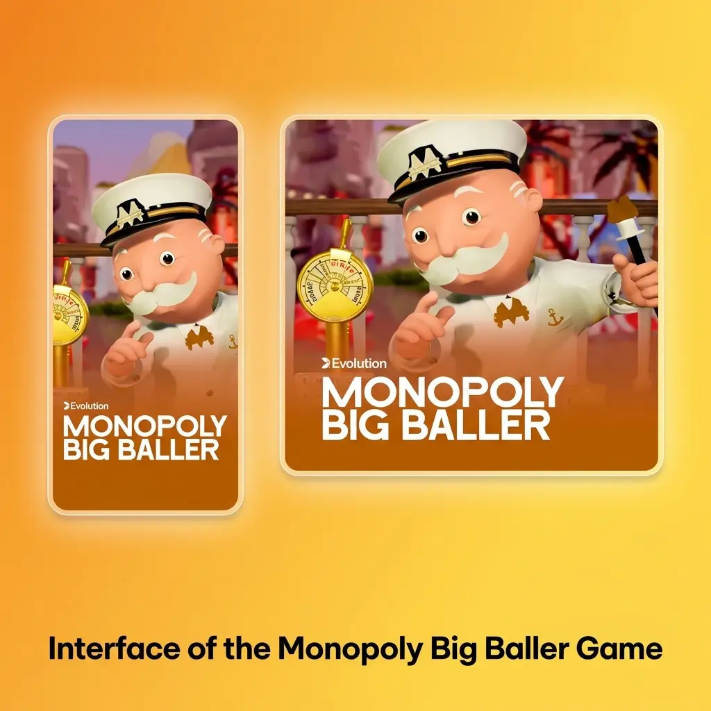 Monopoly Big Baller game interface showing bingo cards and live ball draw
